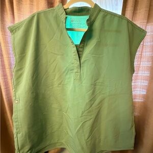 Figs Light Green Rafaela Oversized Scrub Top